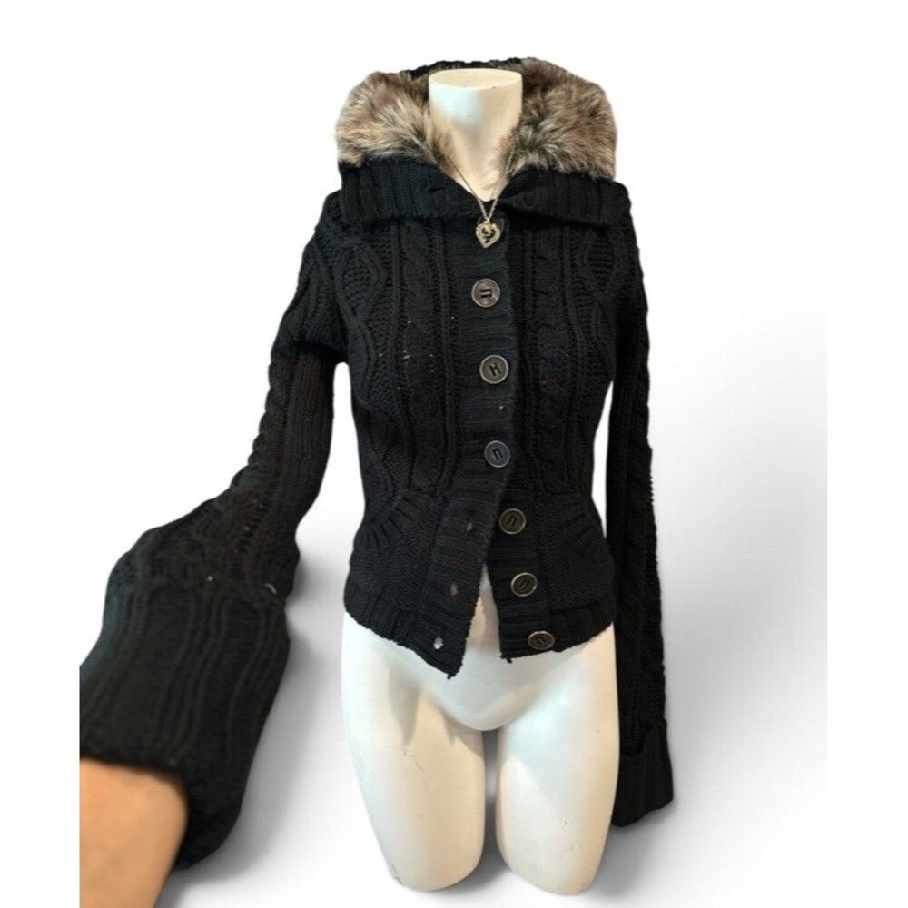 Ashley By 26 International Retro Long Sweater Sz S\p Chunky Knit Y2K Whisigoth